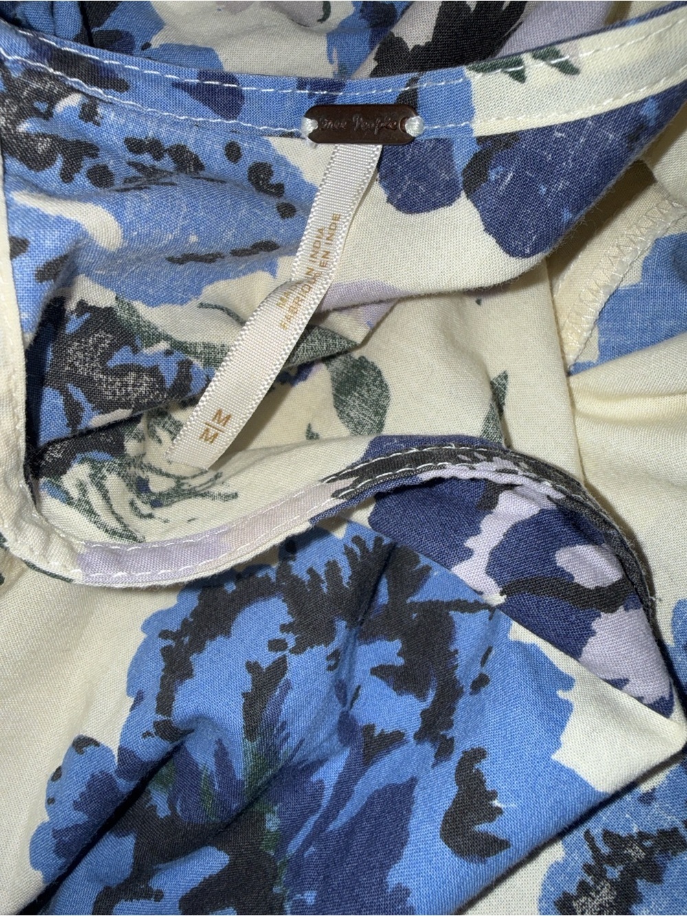 Free People Blue Floral Mini Dress - Picture 5 of 5